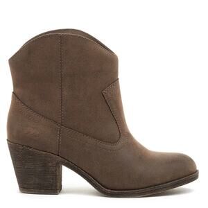 Rocket Dog Soundoff Vintage Worn Boots 10 NWT Tan Gray Western Heel Ankle Bootie